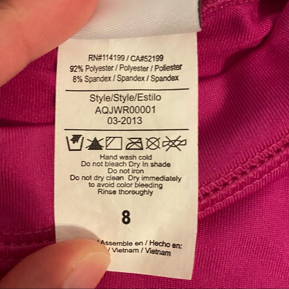 ROXY Pink Rashguard, Juniors’ Size 8 - Item 0037 - Picture 4 of 6